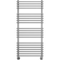 Водяной полотенцесушитель Terminus Ватра П21 500х1200 4670078530561 Хром, нижнее подключение, G 1/2" ВР, с комплектом вентилей — фото 2, Водяные полотенцесушители