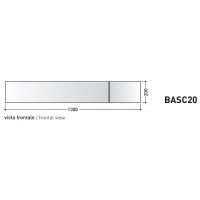 Зеркало Flaminia Line 130x20 BASC20 поворотное — фото 5, Мебель для ванной