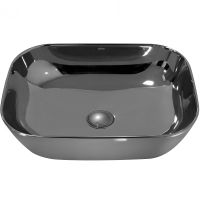 Раковина-чаша Abber Rechteck 46 AC2200GS Серебро — фото 2, Раковины накладные