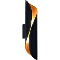 Настенный светильник Crystal Lux CLT 230W BL-GO Черный Золото — фото 1, Светильники