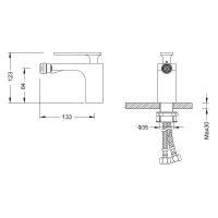 Смеситель для биде Timo Torne 4362/17F Золото матовое — фото 2, Смесители
