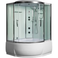 Душевой бокс WeltWasser WW500 Emmer 13555 135x135 10000003290 профиль Хром стекло прозрачное — фото 1, Душевые боксы