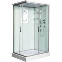 Душевая кабина WeltWasser WW500 Laine 1204 120x90 10000003273 профиль Хром стекло прозрачное — фото 1, Душевые кабины