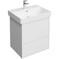 Тумба под раковину Kerama Marazzi Pro 55 PRO.55.2\WHT.M подвесная Белая матовая — фото 1, Тумбы под раковину