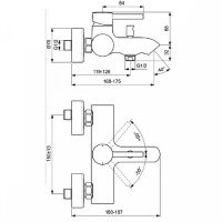 Товар: Смеситель для ванны Ideal Standard Kolva BC675U4 Черный Хром - фото 2 Смеситель для ванны Ideal Standard Kolva BC675U4 Черный Хром — фото 2, Смеситель для ванны