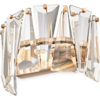 Настенный светильник Maytoni Modern Puntes MOD043WL-01G Прозрачный Золото — фото 1, Бра