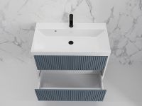 Тумба под раковину Style Line Стокгольм 80 подвесная Графит софт арт-ЛС-00002314 — фото 6, Тумбы под раковину