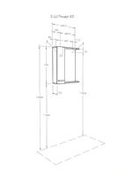 Зеркало со шкафом Aquaton Ронда 60 1A205102RSC2L с подсветкой Дуб сомерсет — фото 4, Зеркальные шкафы в ванную