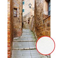 Фреска Ortograf Городской пейзаж 3913 Фактура бархат FX Флизелин (2*2,7) Бежевый/Оранжевый, Город — фото 1, Фрески