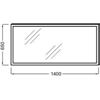 Зеркало Jacob Delafon 140 с подсветкой с подогревом и ИК-выключателем арт-EB1446-NF — фото 3, Зеркала в ванную комнату