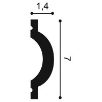 Молдинг Orac Decor 2000x70x14 мм арт-P9901 — фото 2, Молдинги