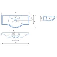 Товар: Тумба с раковиной Misty Дрея 105 СО000000611 Белая - фото 4 Тумба с раковиной Misty Дрея 105 СО000000611 Белая — фото 4, Мебель для ванной
