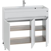 Тумба под раковину СанТа Лондон 100 224019 Белая — фото 2, Тумбы под раковину