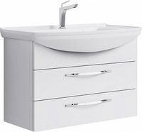 Тумба под раковину Aqwella Аллегро 85 Agr.01.08/2 подвесная Белая — фото 1, Тумбы под раковину