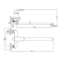 Товар: Смеситель для ванны Olive's Castilla 07221CS универсальный Хром - фото 3 Смеситель для ванны Olive's Castilla 07221CS универсальный Хром — фото 3, Смеситель для ванны