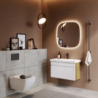 Товар: Зеркало Aqwella Aura A 100 AUR0210AH с подсветкой с бесконтактным выключателем - фото 3 Зеркало Aqwella Aura A 100 AUR0210AH с подсветкой с бесконтактным выключателем — фото 3, Мебель для ванной