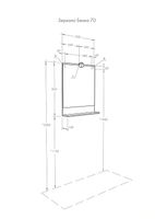 Зеркало Aquaton Бекка PRO 70 1A214402BAC20 с подсветкой Дуб сомерсет — фото 2, Зеркала в ванную комнату