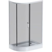 Душевой уголок AM.PM Like Solo Slide 120х80 W83G-302U120CG64 профиль Хром матовый стекло тонированное — фото 1, Душевые уголки