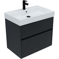 Тумба под раковину Aquanet Бруклин 70 310141 подвесная Антрацит матовый — фото 4, Тумбы под раковину