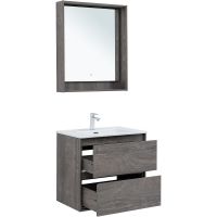 Тумба под раковину Aquanet Милан 70 336373 подвесная Дуб рошелье — фото 13, Тумбы под раковину