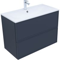 Тумба под раковину Aquanet Арт 90 313266 подвесная Маренго — фото 2, Тумбы под раковину