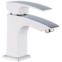 Смеситель для раковины Gappo G07 G1007-7 Белый Хром — фото 1, Смесители для раковины