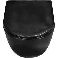 Комплект унитаза WellWant Aura WWU01122B с инсталляцией Cersanit Black 35 S-IN-BLACK-Cg-w с сиденьем Микролифт и клавишей смыва Хром — фото 9, Комплекты унитаз + инсталляция