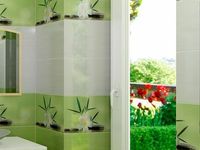 Керамический декор Beryoza Ceramica (Береза керамика) Ливадия салатный 25х50 см — фото 3, Керамическая плитка