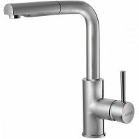 Смеситель для кухни Alveus Siros-P Chr-BR 1132901 Брашированная сталь — фото 1, Смесители для кухни