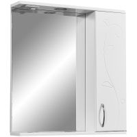 Зеркало со шкафом Stella Polar Фантазия 65 SP-00000225 с подсветкой Белое — фото 1, Зеркальные шкафы в ванную