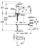 Смеситель для раковины Grohe Eurosmart Хром арт-32926003 — фото 8, Смесители для раковины