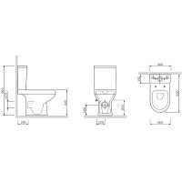 Унитаз компакт AM.PM Spirit V2.0 C708600WH с бачком без сиденья — фото 11, Напольные унитазы