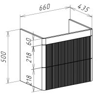 Тумба под раковину Bellezza Эмилия 70 4634811270015 подвесная Белая — фото 4, Тумбы под раковину