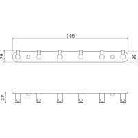 Товар: Вешалка для полотенец Aquatek Европа AQ4124MB Черная матовая - фото 2 Вешалка для полотенец Aquatek Европа AQ4124MB Черная матовая — фото 2, Крючки для полотенец