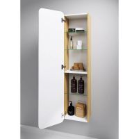 Товар: Шкаф пенал Aqwella Basic 35 BAS0535DZ Дуб золотой - фото 2 Шкаф пенал Aqwella Basic 35 BAS0535DZ Дуб золотой — фото 2, Пеналы для ванной комнаты