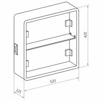Зеркальный шкаф Континент Torneo Black LED 70 МВК084 с подсветкой Черный — фото 14, Зеркальные шкафы в ванную