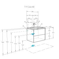 Товар: Тумба под раковину Aquaton Сохо 60 1A258001AJ010 подвесная Белая глянцевая - фото 7 Тумба под раковину Aquaton Сохо 60 1A258001AJ010 подвесная Белая глянцевая — фото 7, Тумбы под раковину