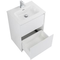 Тумба под раковину BelBagno Kraft 60 KRAFT-600-2C-PIA-BO Bianco Opaco — фото 4, Тумбы под раковину