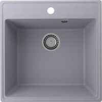Кухонная мойка Ulgran Quartz Forte 505-05 Бетон — фото 1, Кухонные мойки