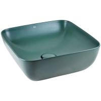 Раковина-чаша AeT Elite Square 42 L602T0R0V0143 Зеленый мох матовая — фото 1, Раковины