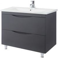 Тумба под раковину Bellezza Санриса 100 (Como 100) 4630117660369 Серебро — фото 1, Тумбы под раковину