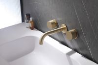 Смеситель для раковины Abber Wasser Kreis AF81122G Золото матовое — фото 2, Смесители