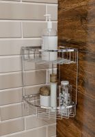 Полка корзина Timo Saona 13082/00 угловая Хром — фото 2, Полки для ванной и душа