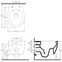 Товар: Унитаз Allen Brau Fantasy 4.11004.MT подвесной Мятный без сиденья - фото 13 Унитаз Allen Brau Fantasy 4.11004.MT подвесной Мятный без сиденья — фото 13, Подвесные унитазы