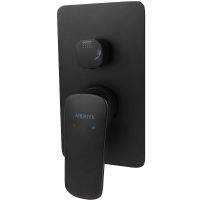 Душевая система Aquatek Вега AQ1075MB Черная матовая — фото 2, Встраиваемые душевые комплекты