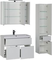 Товар: Тумба с раковиной Aquanet Латина 90 212933 подвесная Белая - фото 4 Тумба с раковиной Aquanet Латина 90 212933 подвесная Белая — фото 4, Тумбы с раковиной