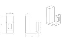 Крючок Boheme Q 10946-B Черный матовый — фото 4, Крючки для полотенец
