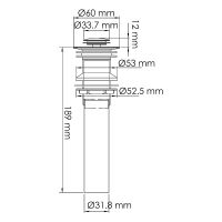 Товар: Донный клапан WasserKRAFT A252 Click-Clack Золото матовое - фото 2 Донный клапан WasserKRAFT A252 Click-Clack Золото матовое — фото 2, Донные клапаны