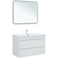 Товар: Тумба под раковину Aquanet Нота New 100 335420 подвесная Белый глянец - фото 4 Тумба под раковину Aquanet Нота New 100 335420 подвесная Белый глянец — фото 4, Мебель для ванной