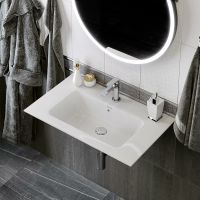 Товар: Раковина Kerama Marazzi Piano 75 PI.wb.75 Белая глянцевая - фото 2 Раковина Kerama Marazzi Piano 75 PI.wb.75 Белая глянцевая — фото 2, Раковины подвесные